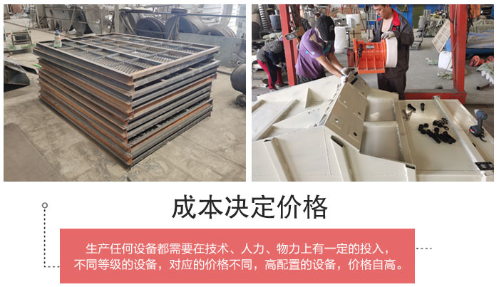 直线筛分机筛网，筛箱部件展示