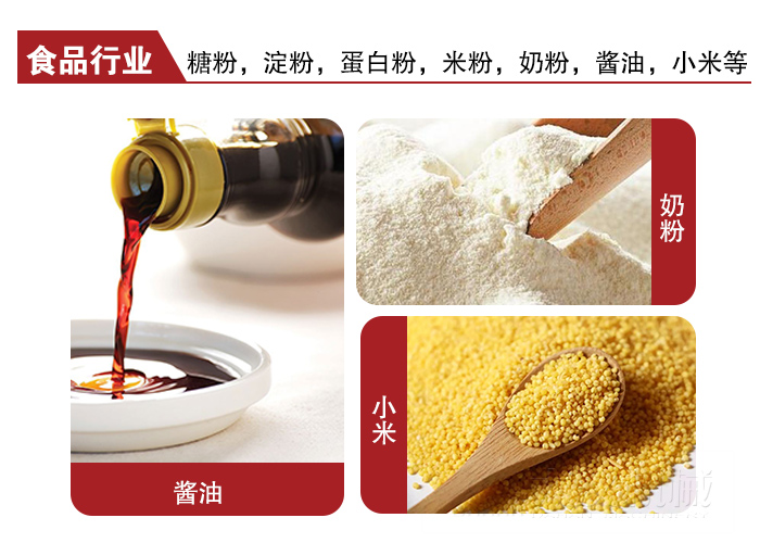 全不锈钢食品振动筛可用于糖粉，小米，淀粉，蛋白粉，米粉，奶粉，酱油等物料