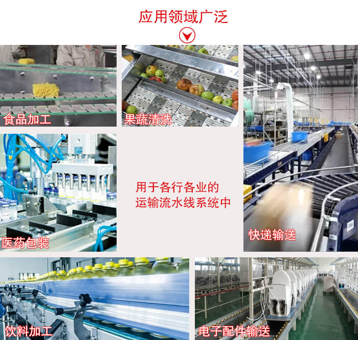 链板输送机适用行业：食品加工，果蔬清洗等行业